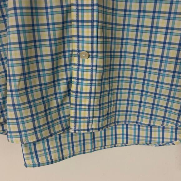 Izod Men's Button Down Short Sleeve Striped Shirt Stretch S Small New - Picture 4 of 8